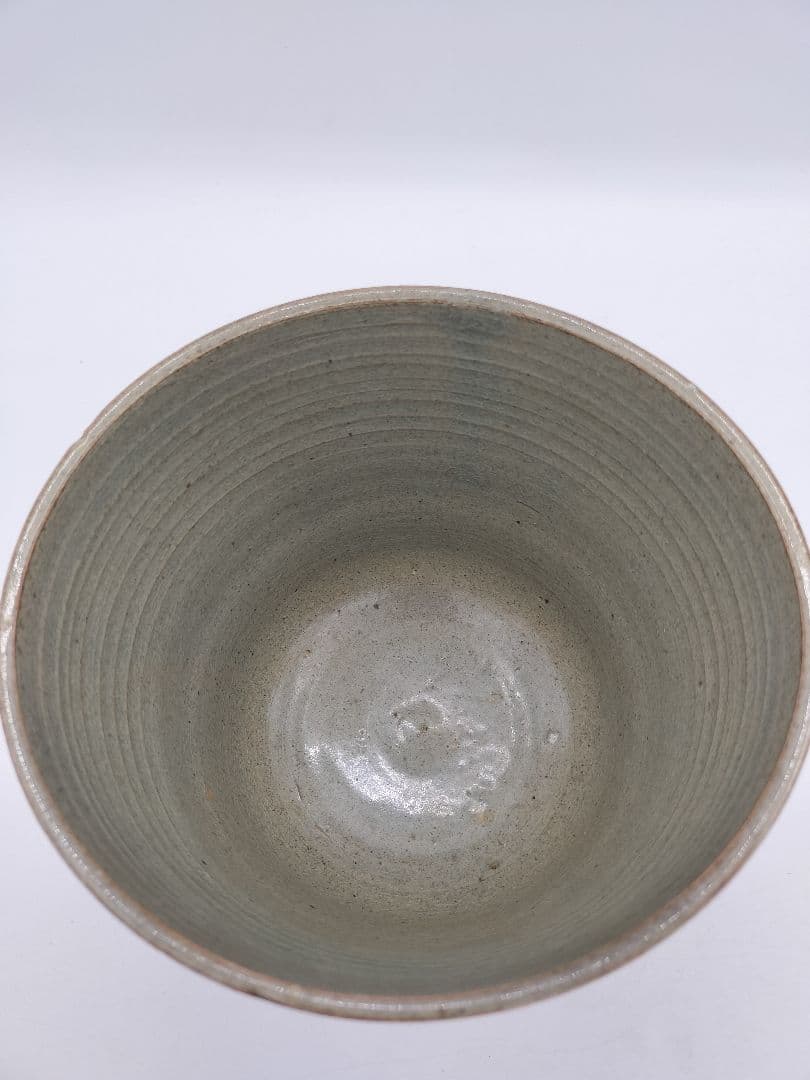 c499 水指 掻落 草花 廣州窯 趙小守 木箱 茶道具 古物