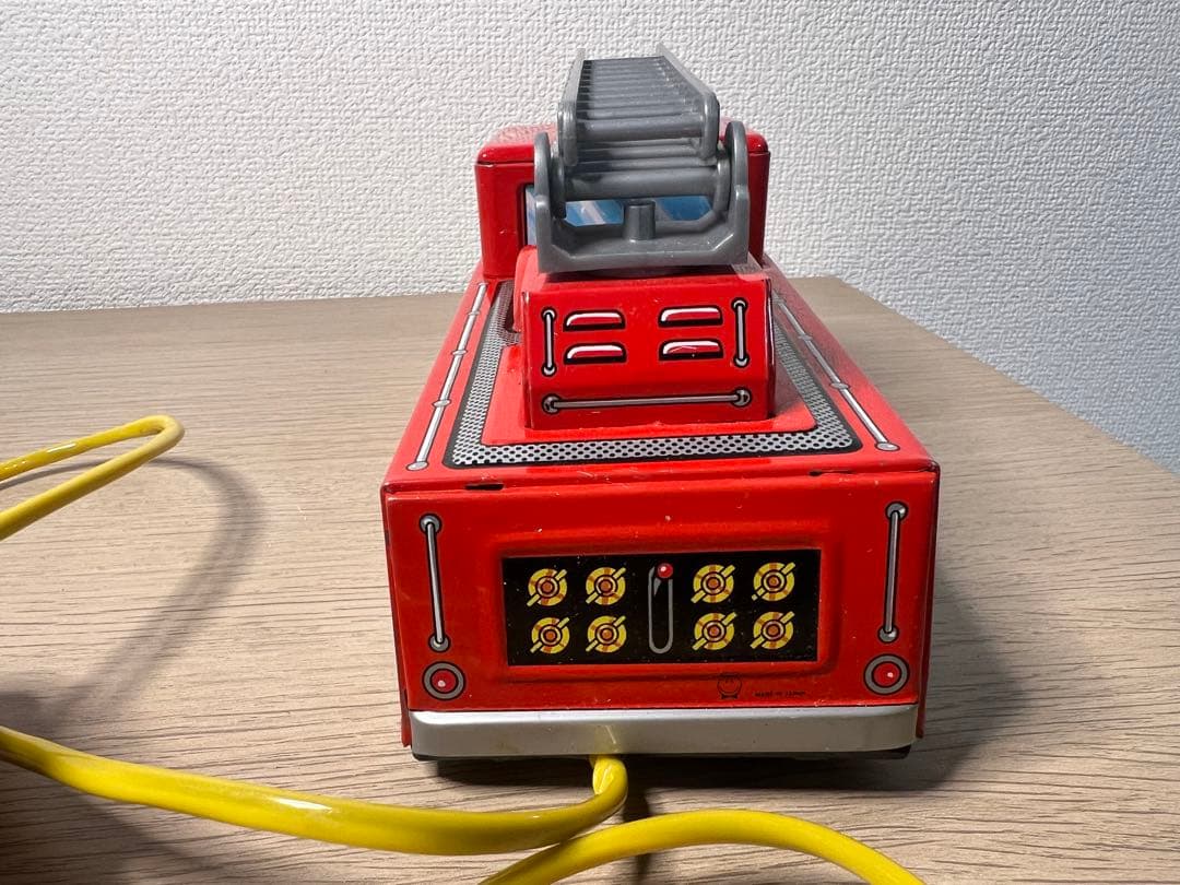 ブリキ　消防車　朝日玩具　昭和レトロ