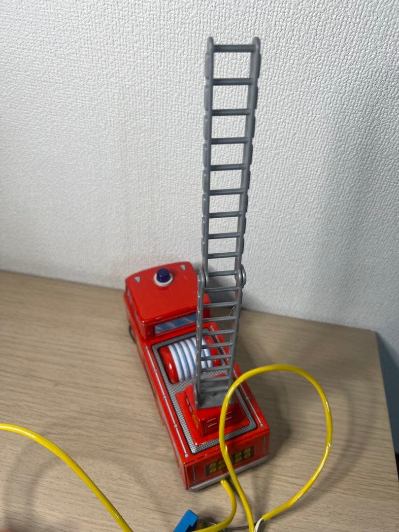 ブリキ　消防車　朝日玩具　昭和レトロ