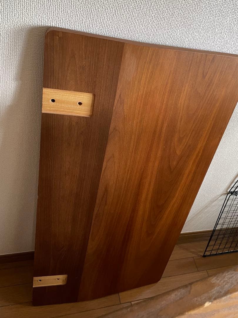 【お値下げ】無印良品　ベッドフレーム（旧型ヘッドボード付）シングル　ウォールナッ