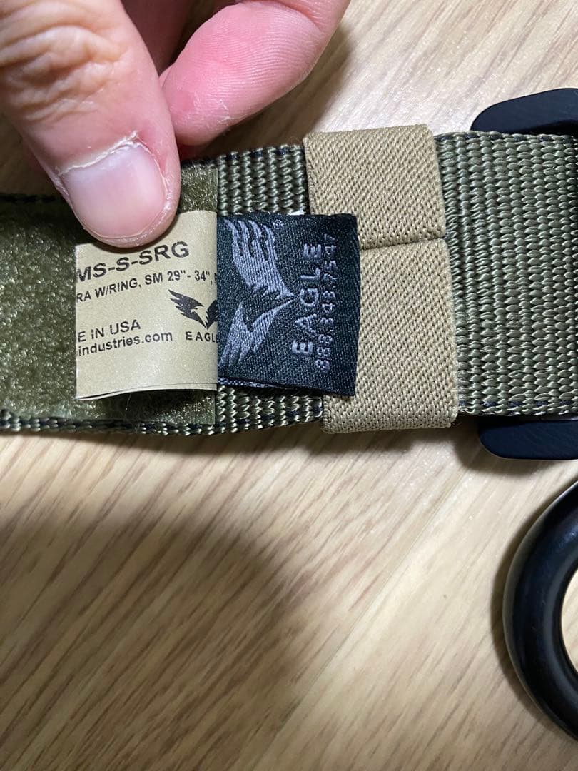 実物 eagle タクティカルベルト Sサイズ