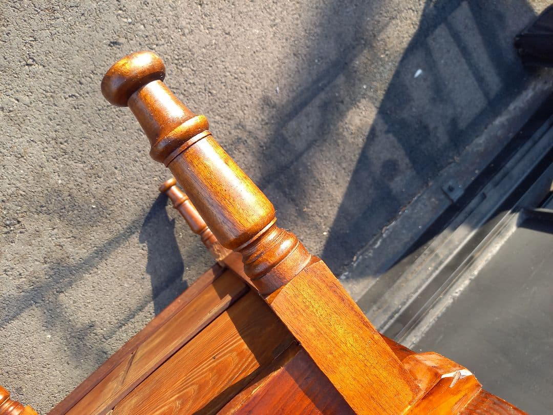 ジャパニーズ　ヴィンテージ　一枚板　天板　両側　引き出し　ローテーブル