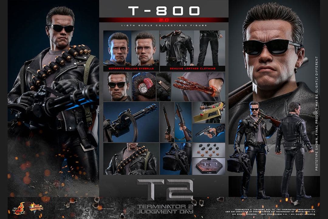 【新品】『ターミネーター2』1/6スケールフィギュア　T-800（2.0版）