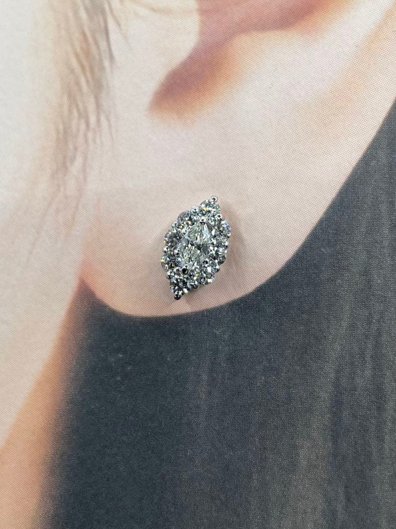 JK116★高級 ダイヤモンド0.7ct プラチナ ピアス