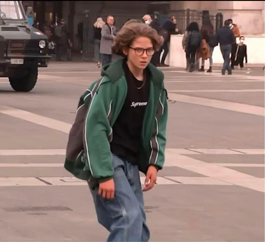 シュプリーム トラックパネル ジップパーカー