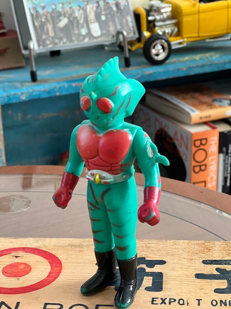 仮面ライダーアマゾン　パチモノ風　当時モノ　POPPY ソフビ