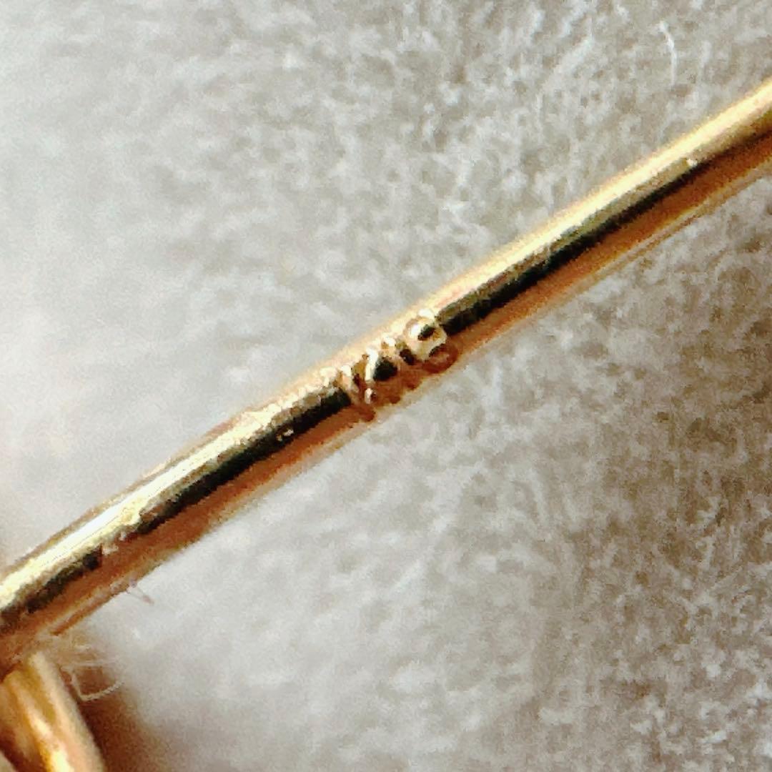 K18YG 18金 パール タンザナイト ホワイトトパーズ ピアス