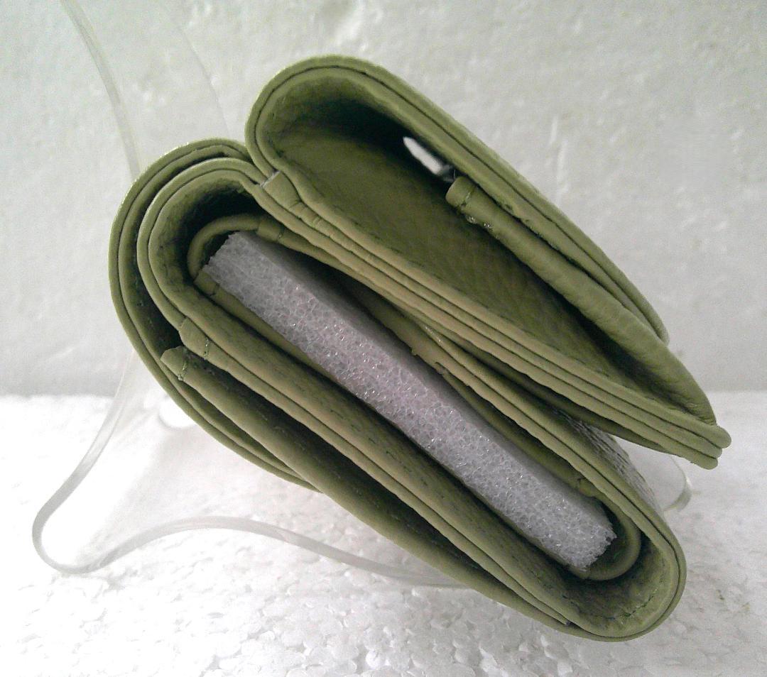 ★未使用 HASHIBAMI ハシバミ 財布 ステッチWフェイス ミニウォレット