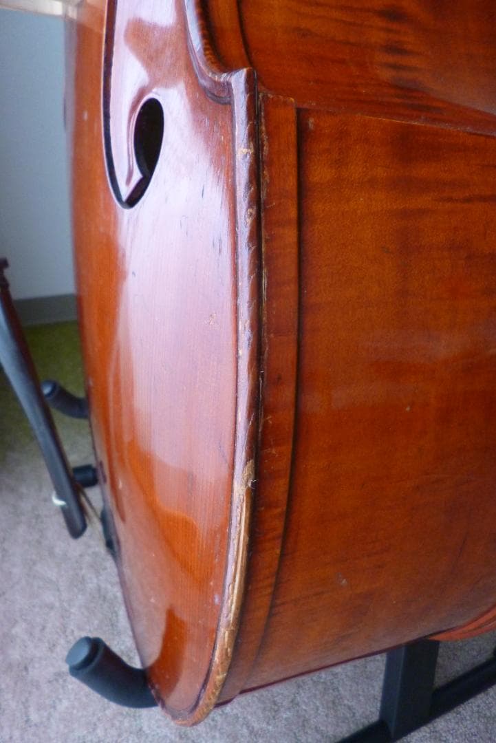 【引取限定】コントラバス（ラベルなし 詳細不明）３／４（国内４／４）