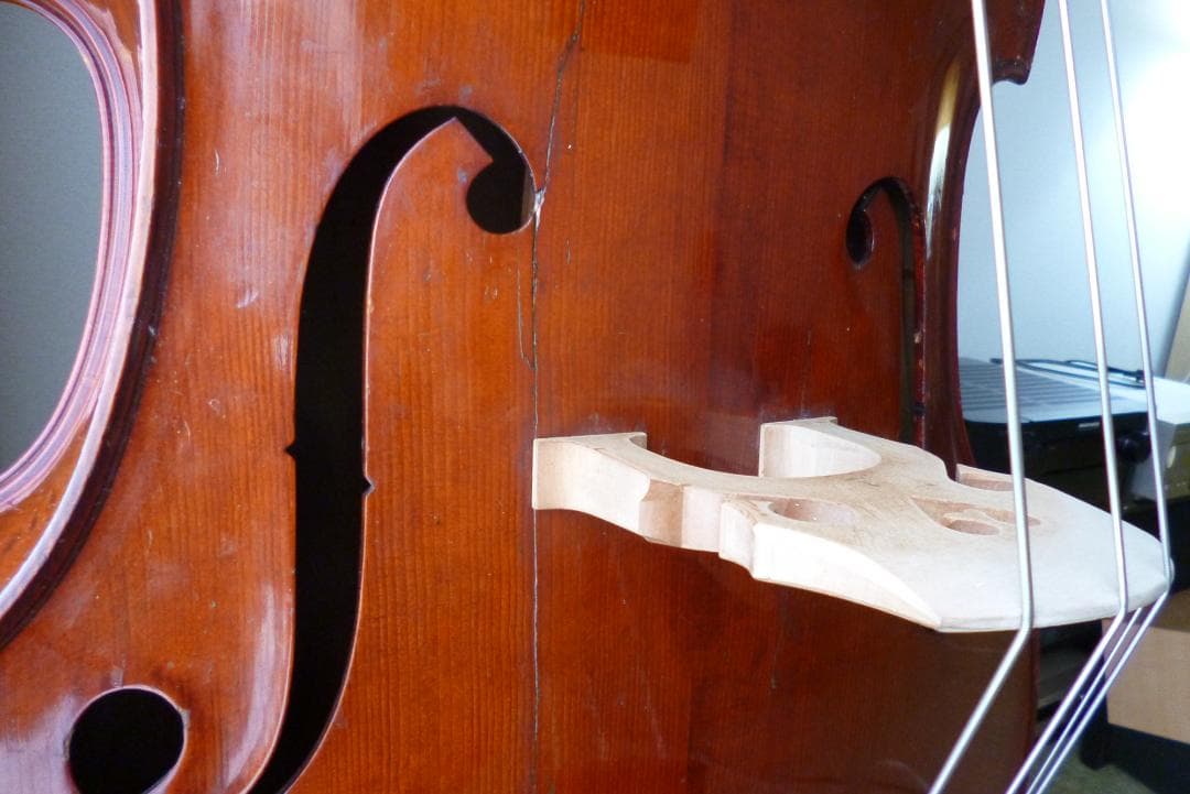 【引取限定】コントラバス（ラベルなし 詳細不明）３／４（国内４／４）