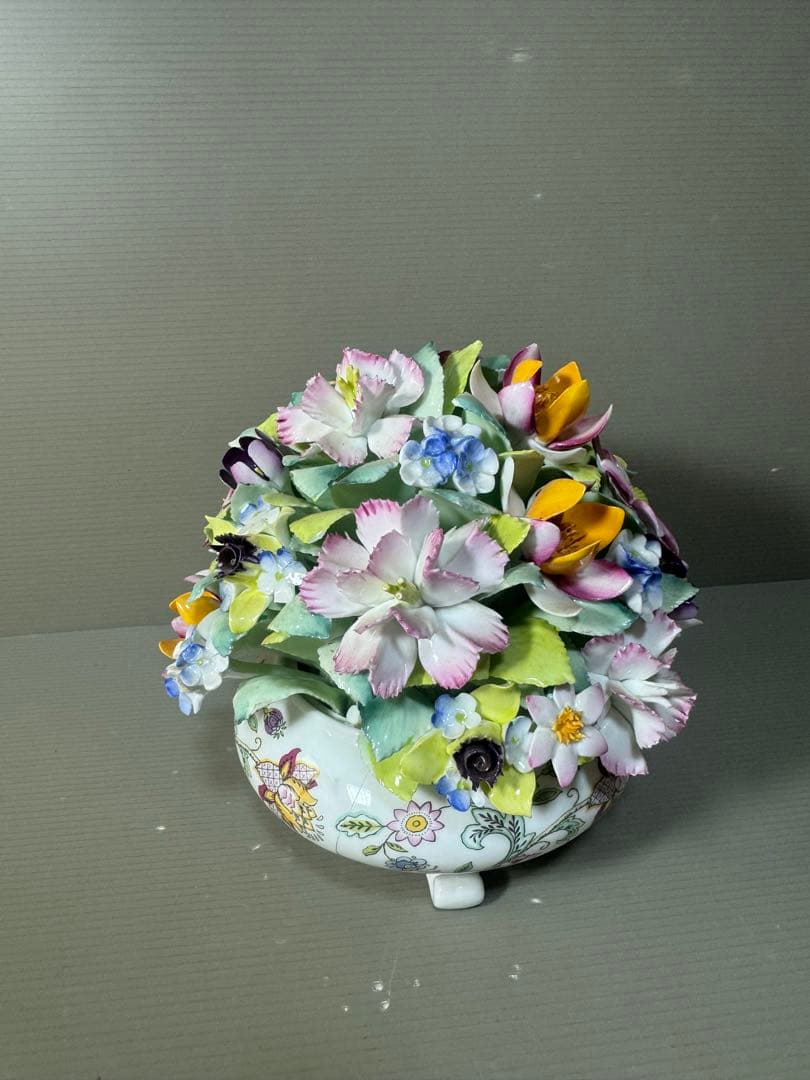 2504 ミントン　ハドンホール　陶花　フローラル