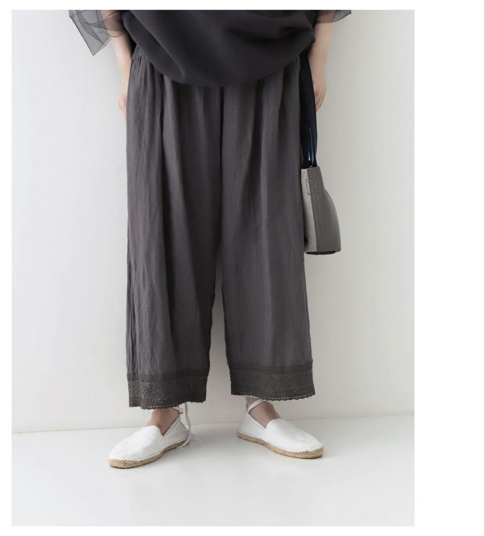 ネストローブ　エンブロイダリーリネン ドロワーズパンツ