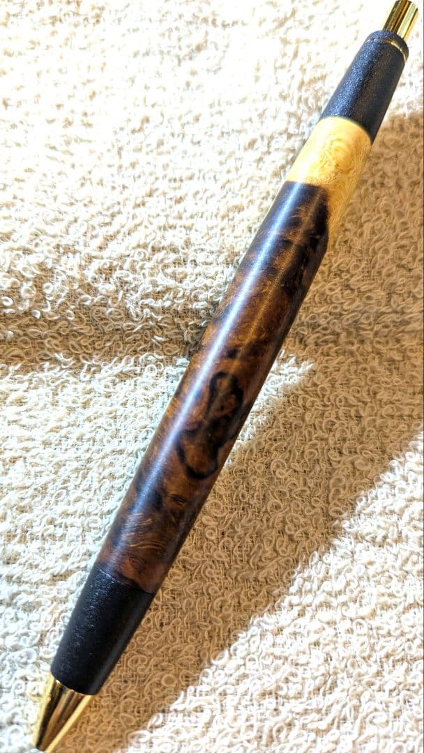 木軸ペン　ボナンペン　デザートアイアンウッド　瘤杢源平　シャープペン　オーダー品