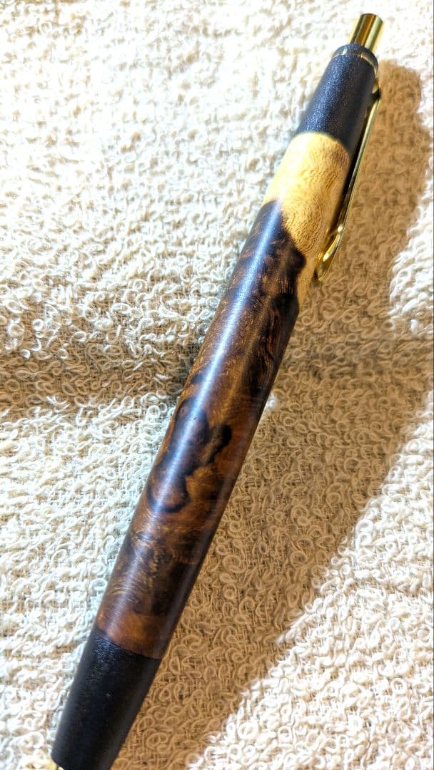木軸ペン　ボナンペン　デザートアイアンウッド　瘤杢源平　シャープペン　オーダー品