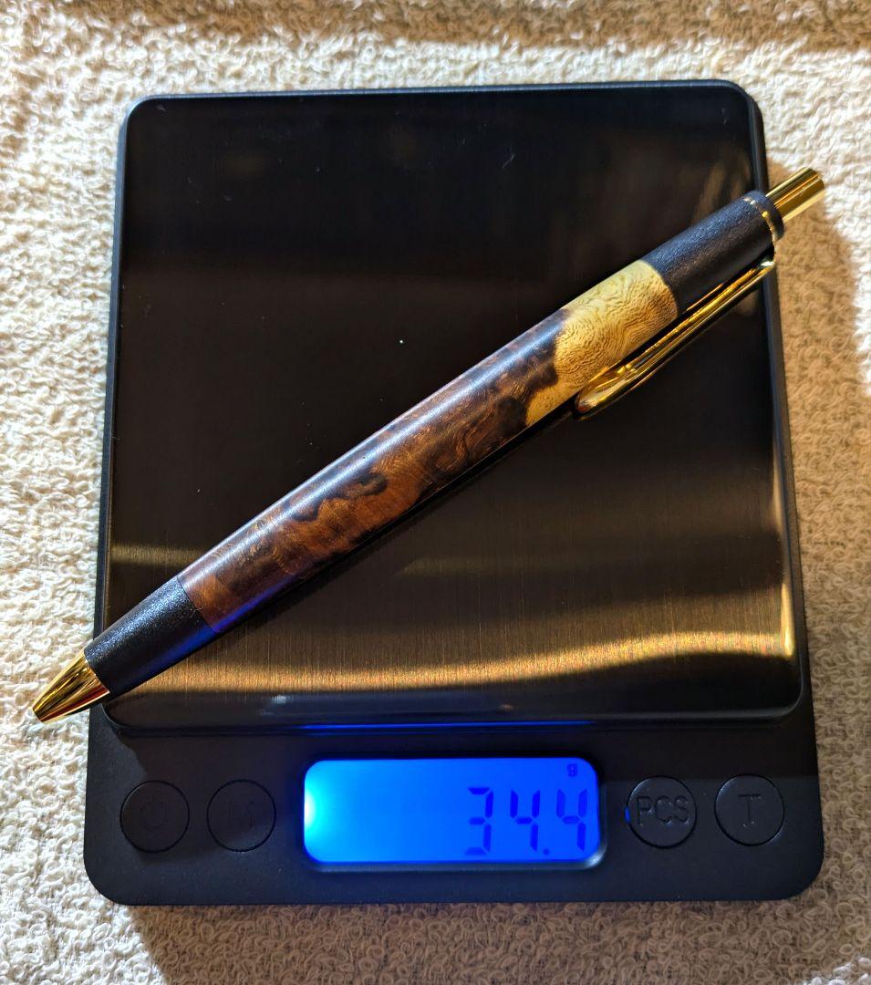 木軸ペン　ボナンペン　デザートアイアンウッド　瘤杢源平　シャープペン　オーダー品
