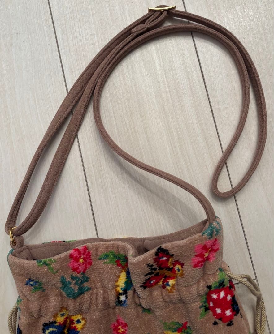 FEILER ハイジ 巾着ショルダーバッグ ベージュ