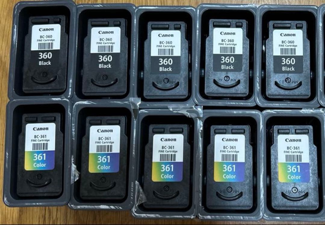 【空】純正 Canon BC-360/361 インクカートリッジ 使用済み