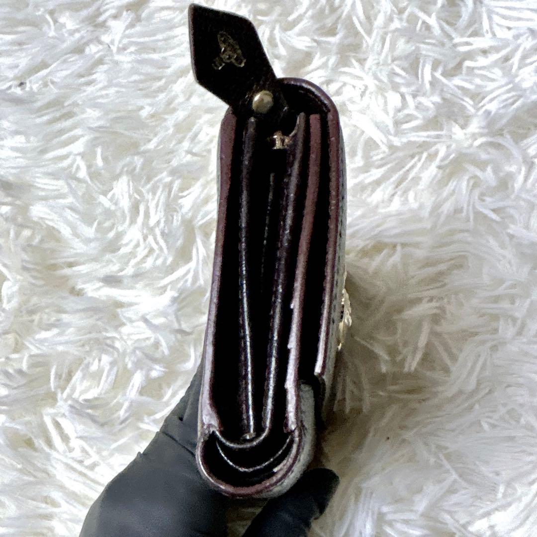 【美品】ヴィヴィアンウエストウッド　財布　3つ折財布　オーブ　ブラウン レザー