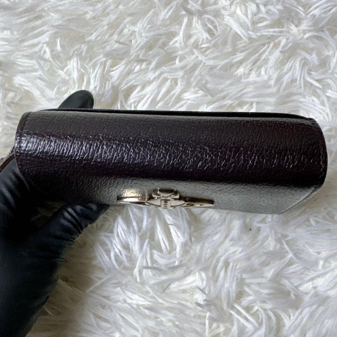 【美品】ヴィヴィアンウエストウッド　財布　3つ折財布　オーブ　ブラウン レザー
