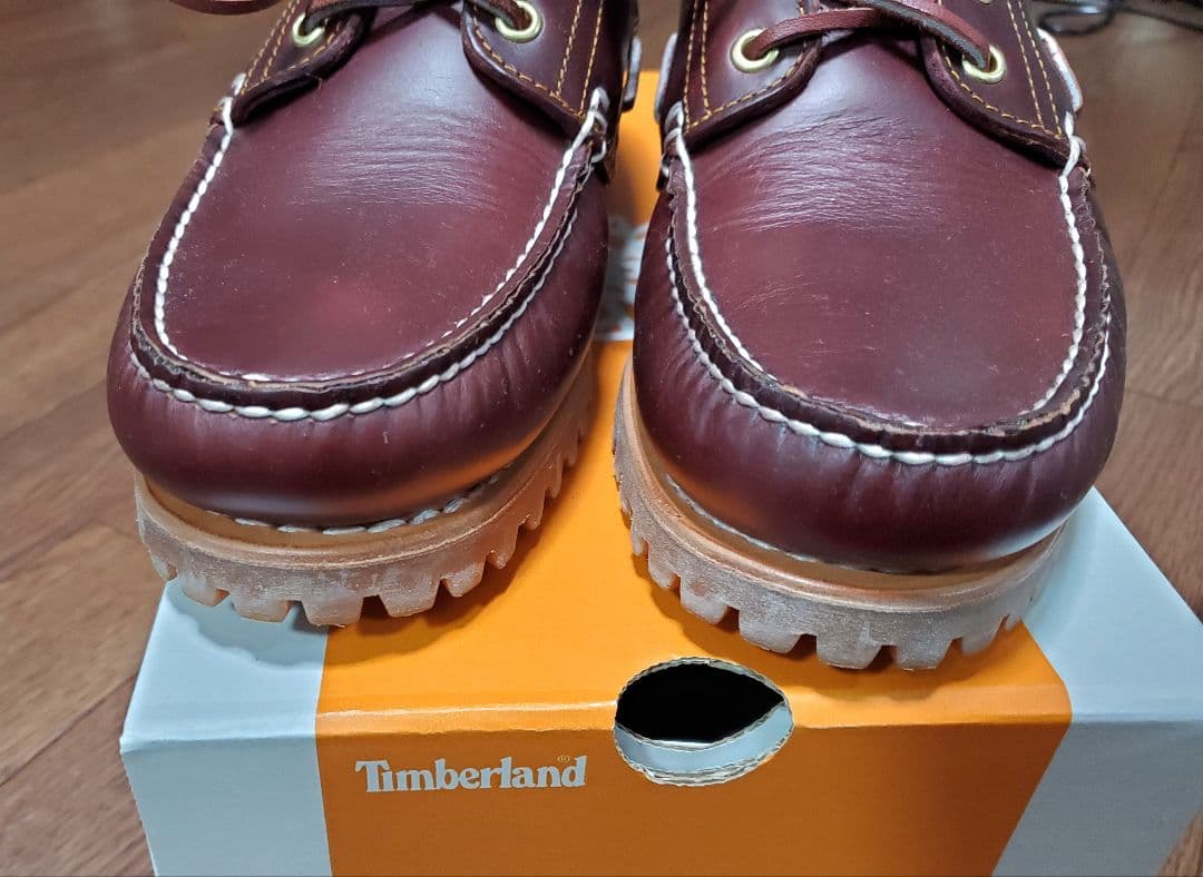 超美中古 Timberland 3eyelet バーガンディUS9 27cm