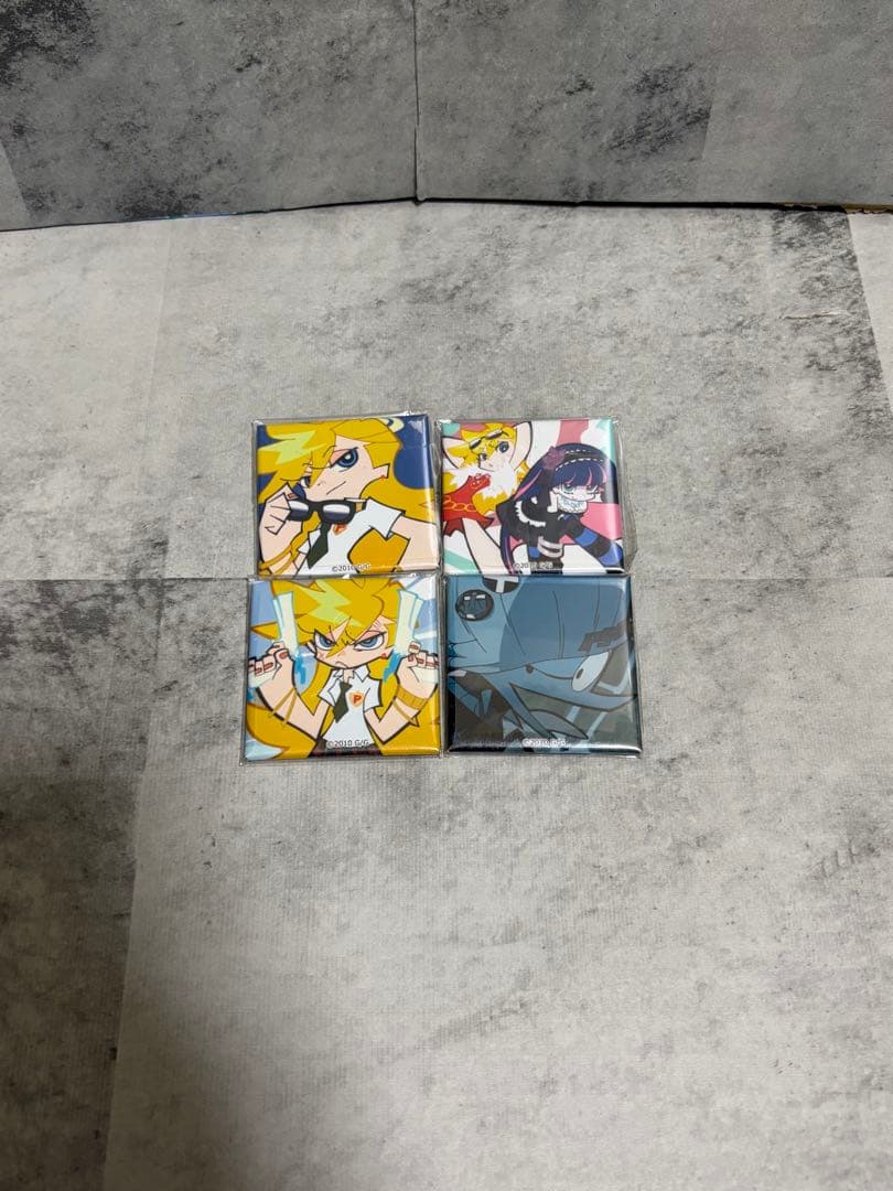 パンティ&ストッキング スクエア缶バッジ 4点セット