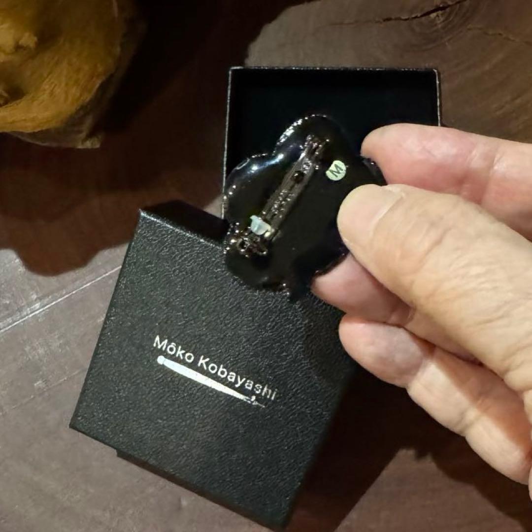 小林モー子 さん 希少なバター色 吹き出しシリーズ saiut やあ ブローチ