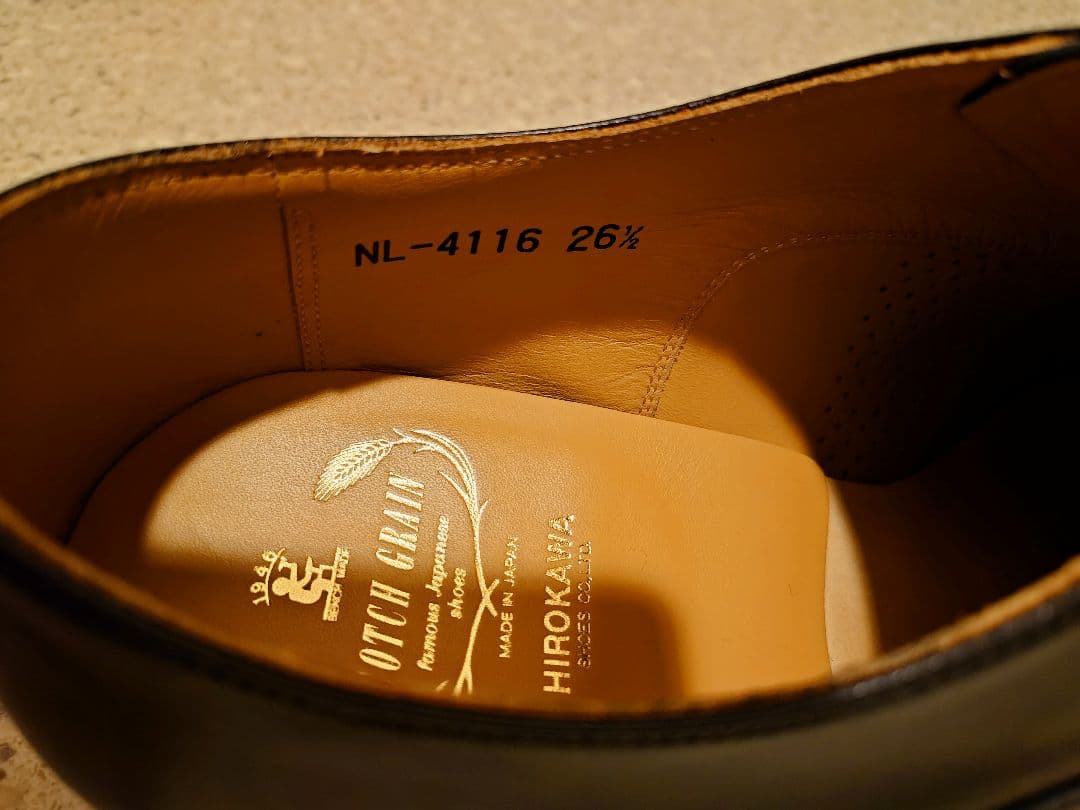 スコッチグレイン　ブラック ドレスシューズ　26.5cm三回着用