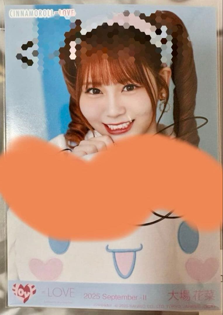 イコラブ シナモロール 生写真 大場花菜 直筆 イラコメあり