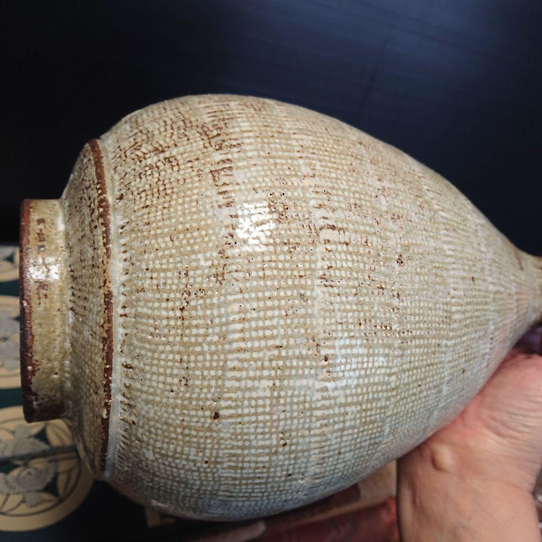 李朝、花三島壺、時代物、花瓶