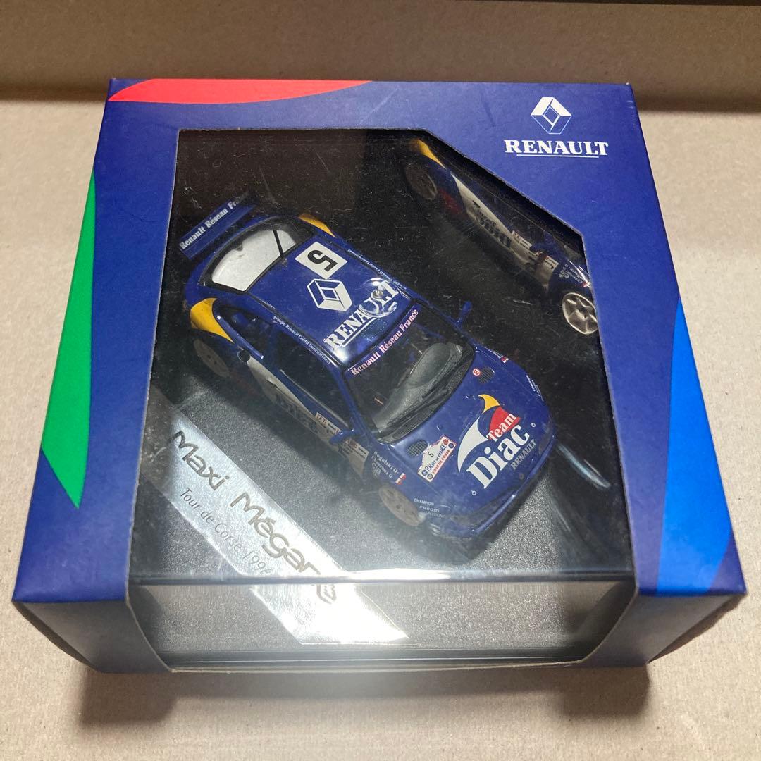 新品 ルノー マキシ メガーヌ ダイキャスト ミニカー 1996 1/43