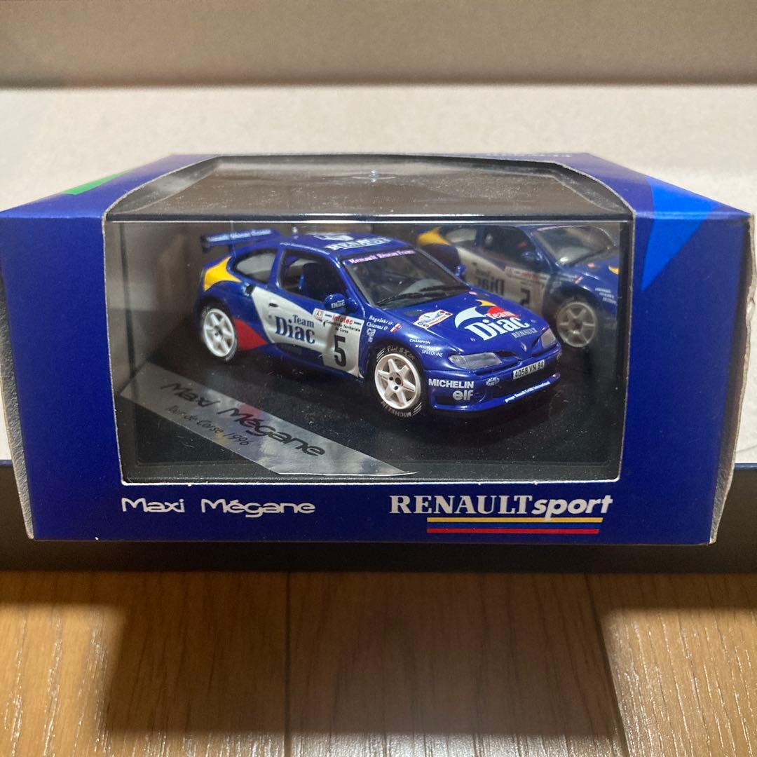 新品 ルノー マキシ メガーヌ ダイキャスト ミニカー 1996 1/43
