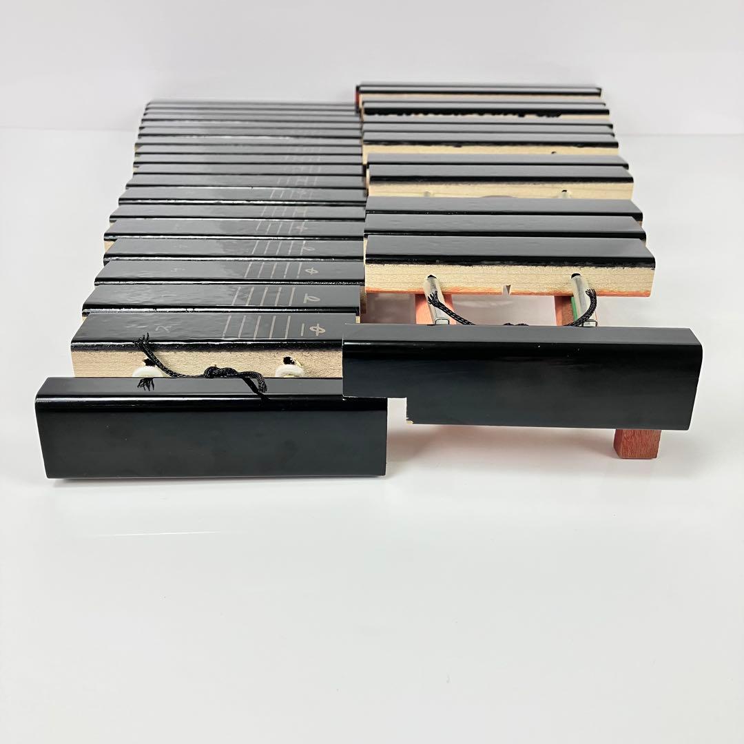 YAMAHA　卓上木琴　No.185　箱、マレット付き　④