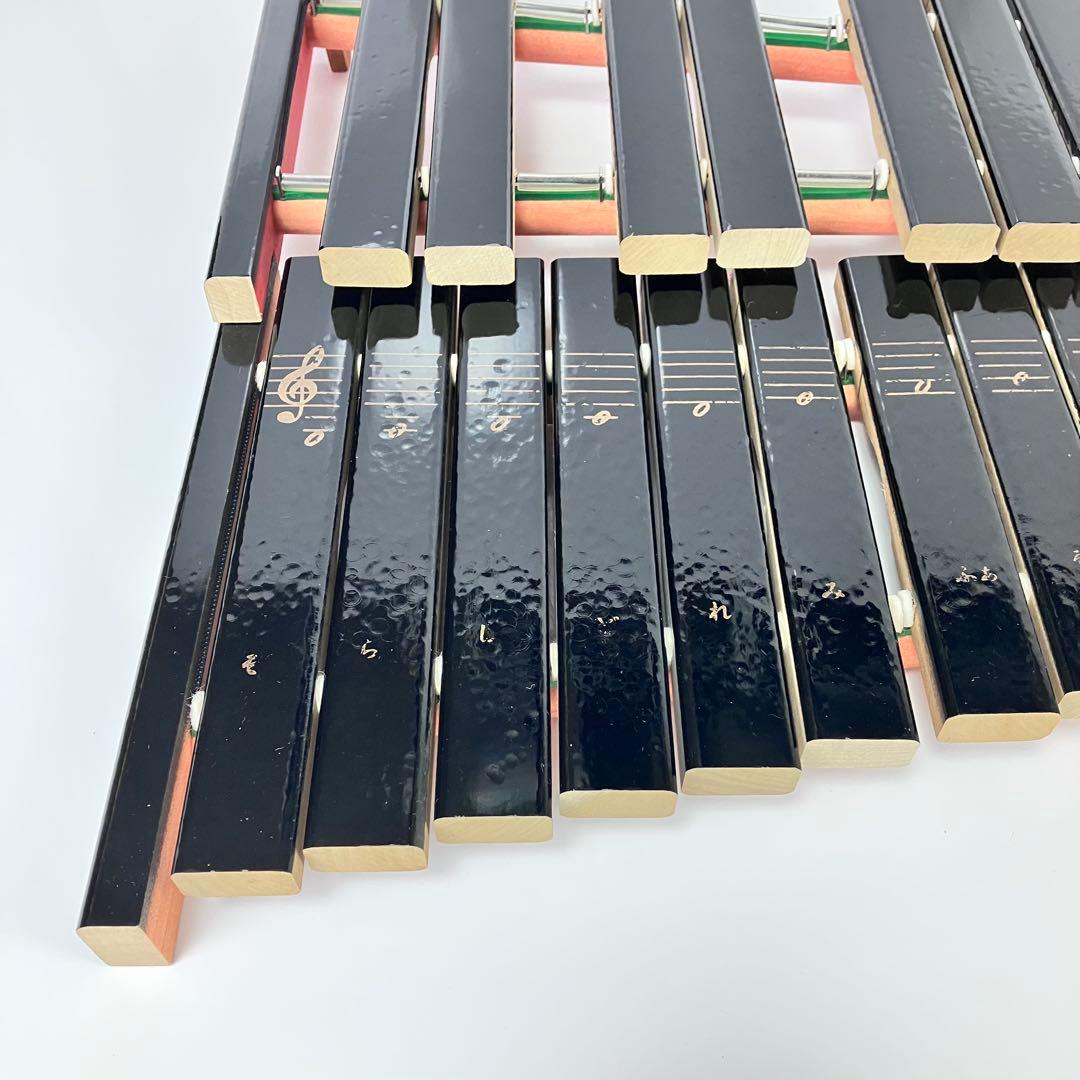 YAMAHA　卓上木琴　No.185　箱、マレット付き　④