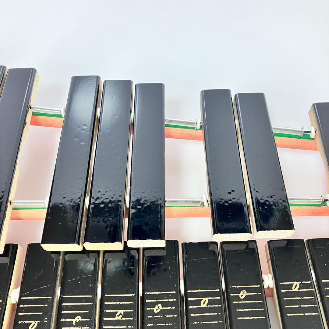 YAMAHA　卓上木琴　No.185　箱、マレット付き　④