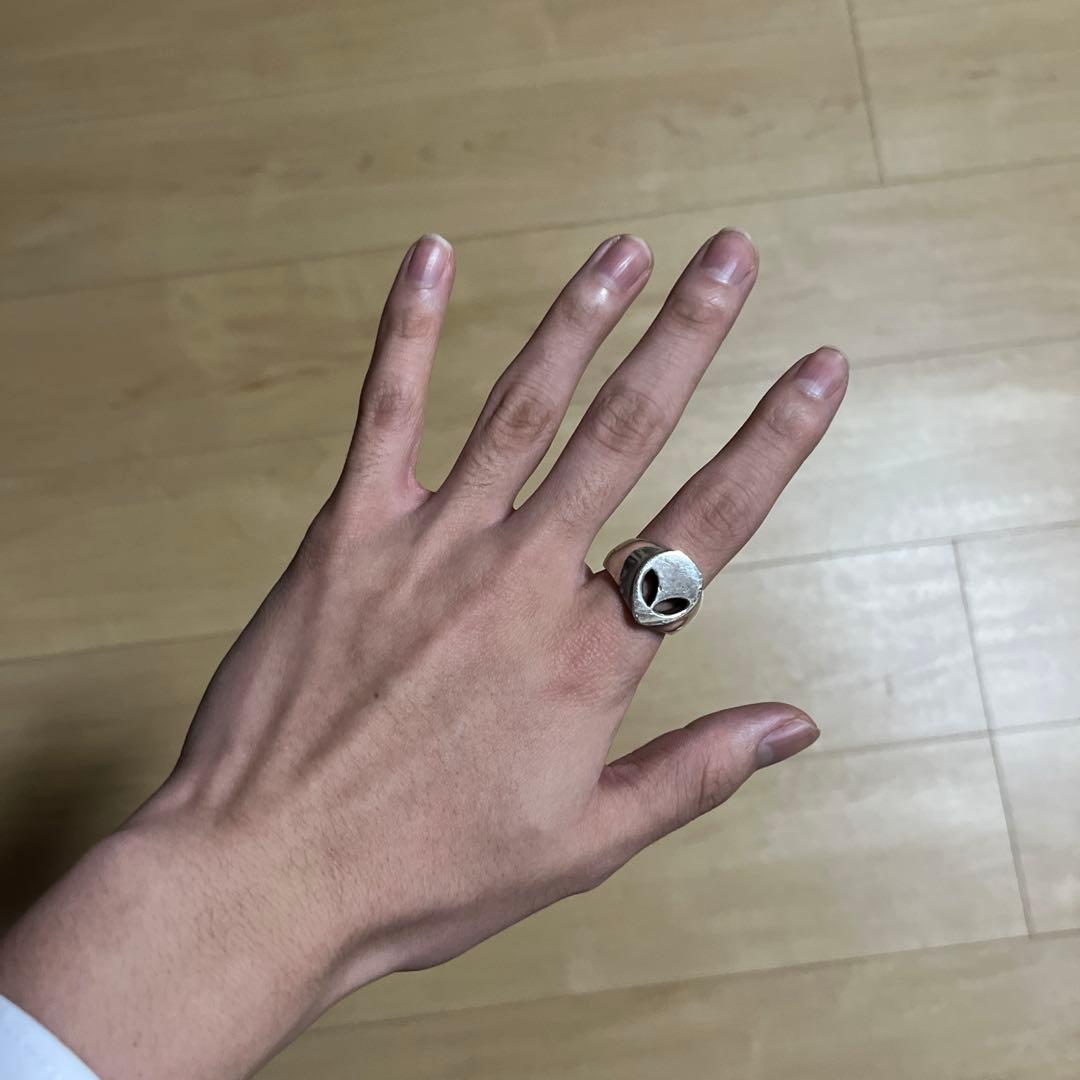 【激レア】エイリアンフェイス シルバー925リング ポーカーズ 11747391