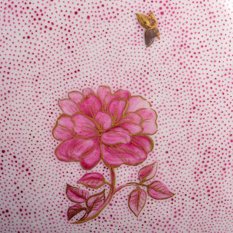 アトリエノート　松村扶佐子作　白磁　柴田是真　下絵　香水入　V　R5725