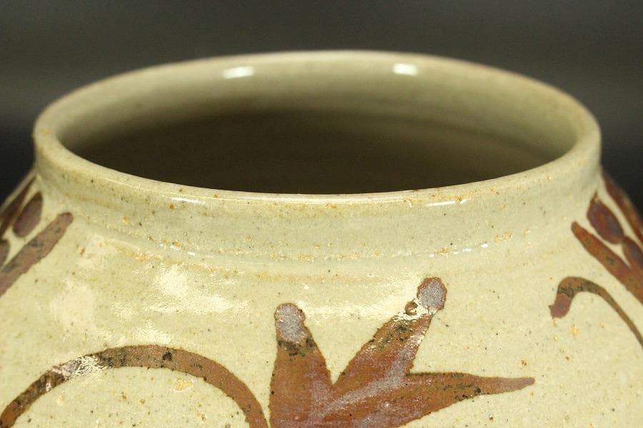 十三代 中里太郎右衛門 作 絵唐津 水指 共箱 未使用(ZE536)