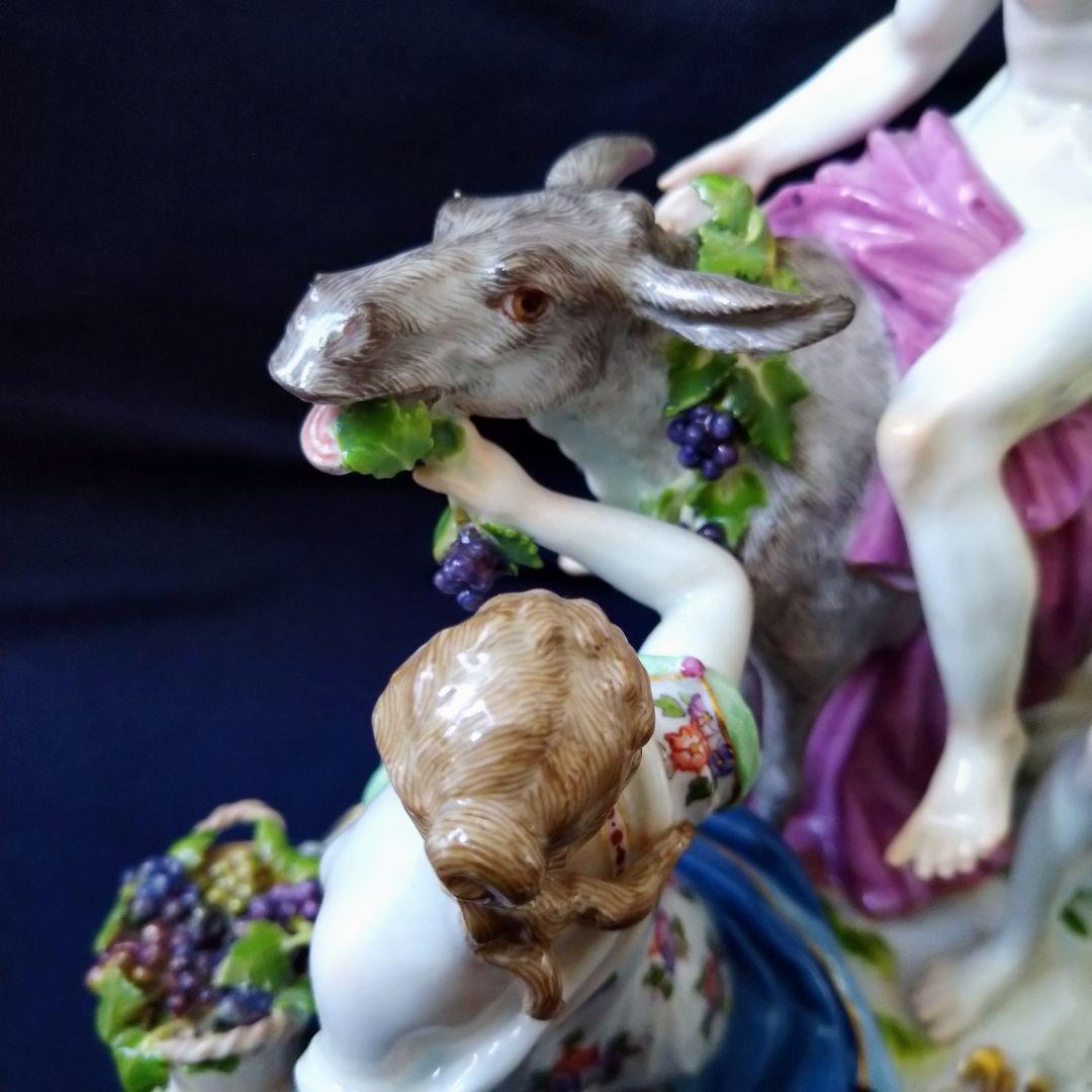 ✤1924年以前マイセン（Meissen）『ロバに乗るシレナス』