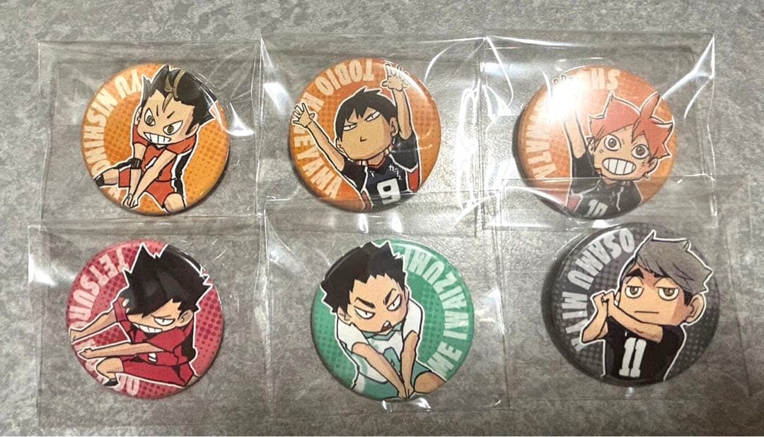 ハイキュー!! ミニキャラ　缶バッジ