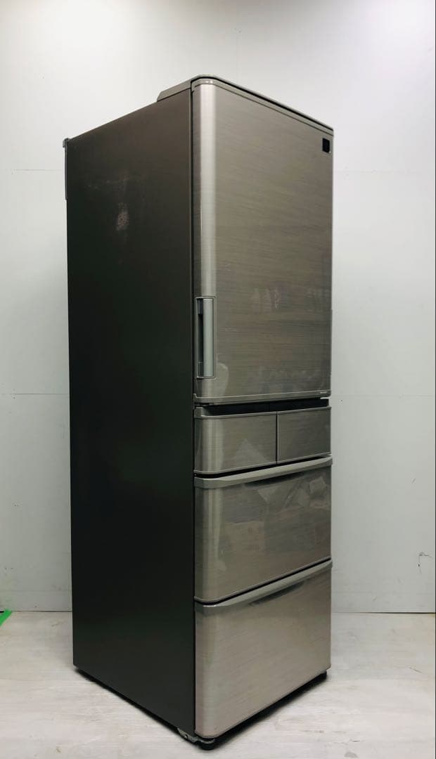 シャープ　冷蔵庫　5ドア　412L SJ-PW42B-S どっちでもドア