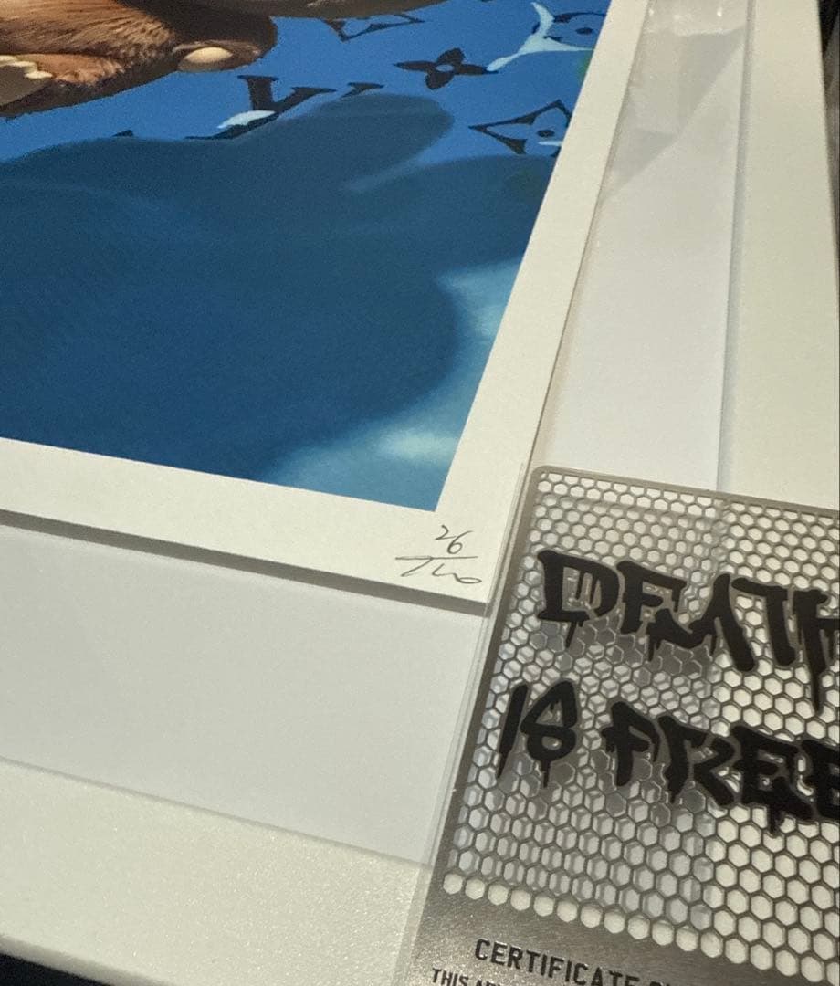 DEATH NYC 世界限定100枚　ラブブ　コラボ　現代アートポスター