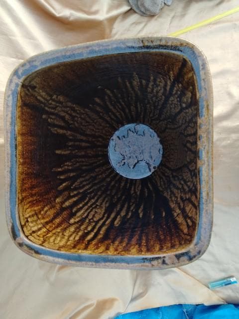 高取焼　笹山登古 壺　瓶　 鉢　広口 　底20口29/31高44cm