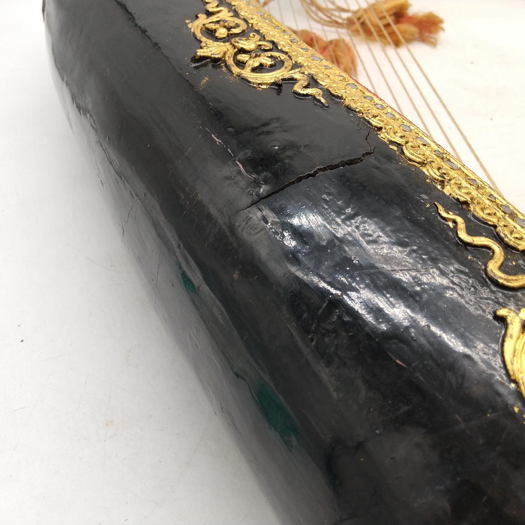 2896番 ビルマの竪琴 ミャンマー 伝統楽器 弦楽器 民族楽器