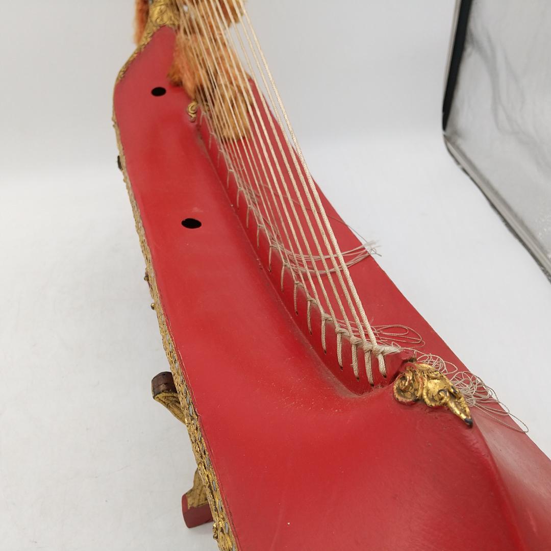 2896番 ビルマの竪琴 ミャンマー 伝統楽器 弦楽器 民族楽器