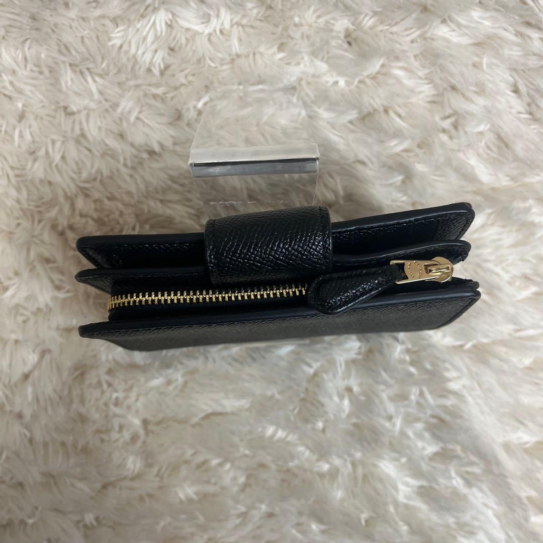 【未使用級】コーチ　COACH 二つ折り財布　レザー　スモール　ウォレット