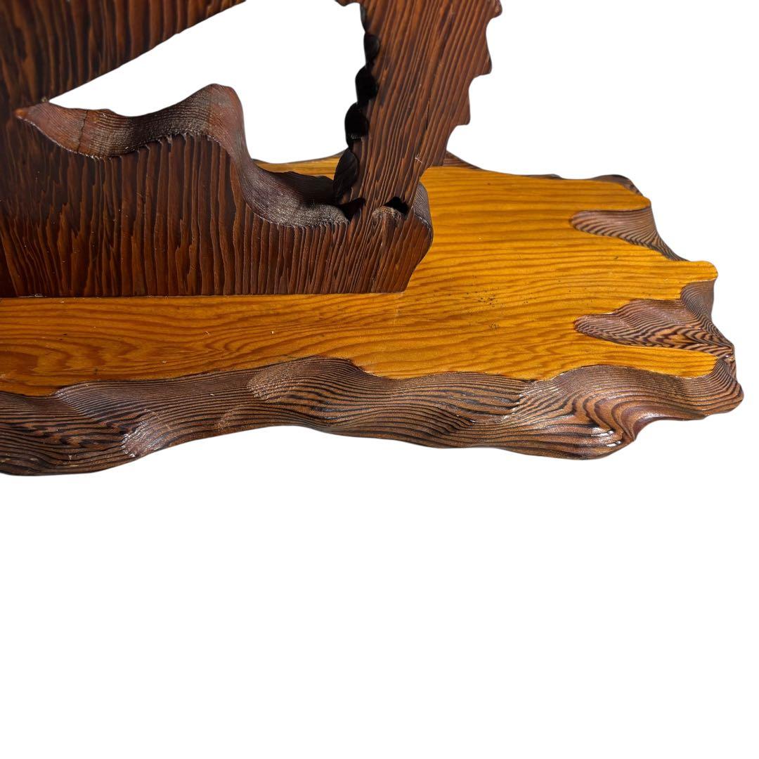 昇龍　木彫　龍　竜　縁起物　置物　インテリア　ドラゴン　木製　オブジェ