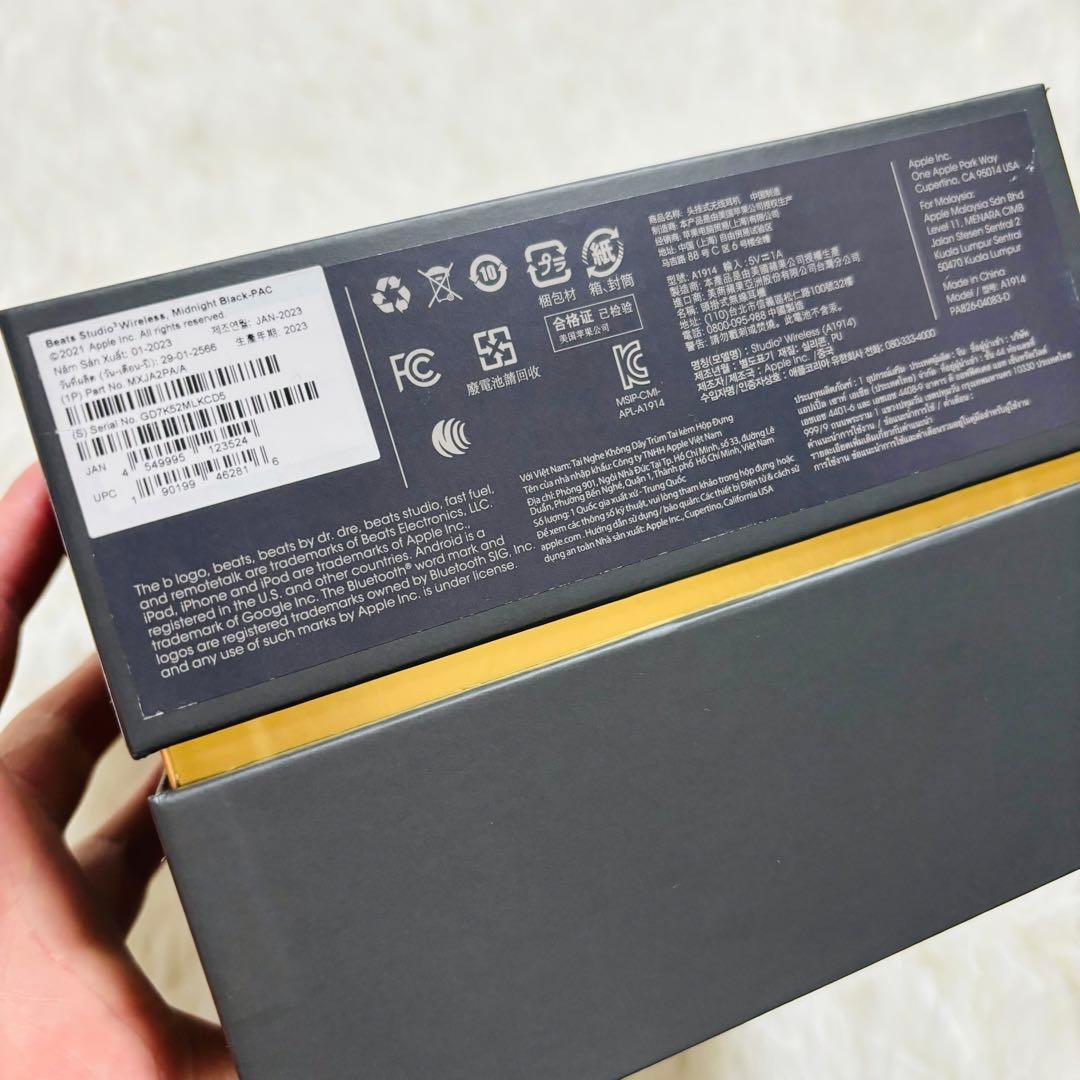 beats studio3 wireless ミッドナイトブラック　2023年製