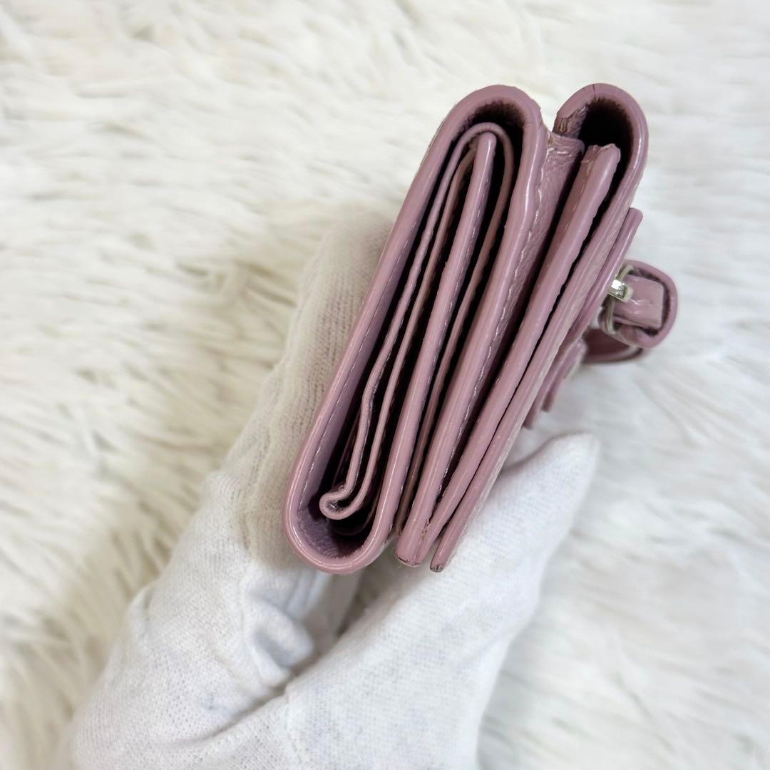 美品✨️付属品完備 バレンシアガ ネオクラシック 三つ折り財布 ピンク