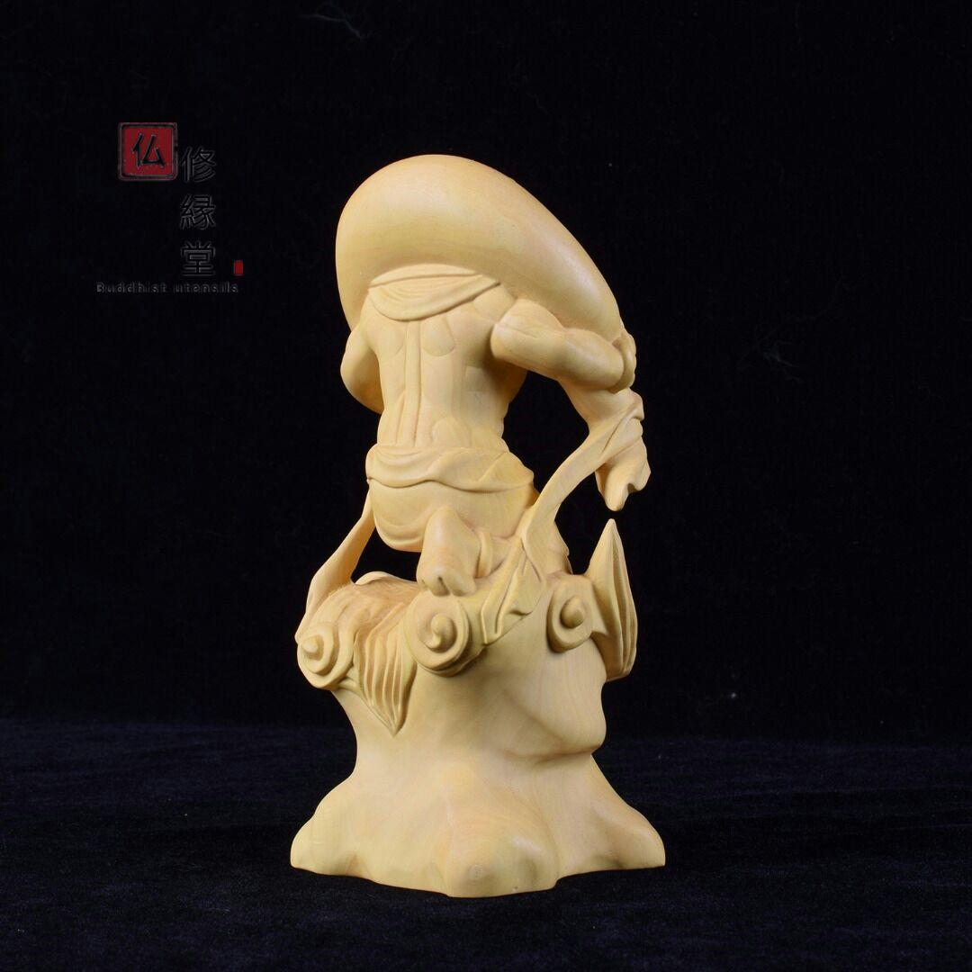 【修縁堂】高品質 木彫仏像 風神立像 彫刻 仏教工芸 仏師で仕上げ