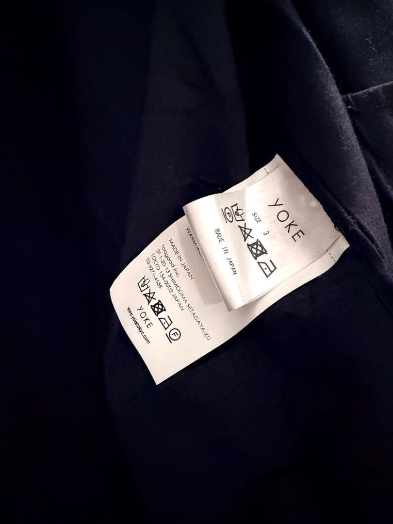 【ああ】YOKE コート サイズ3 ブラック